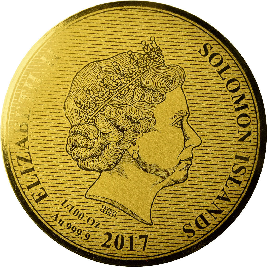 Coin, Solomon Islands, Elizabeth II, Brasher Doubloon, 10 Dollars, 2017