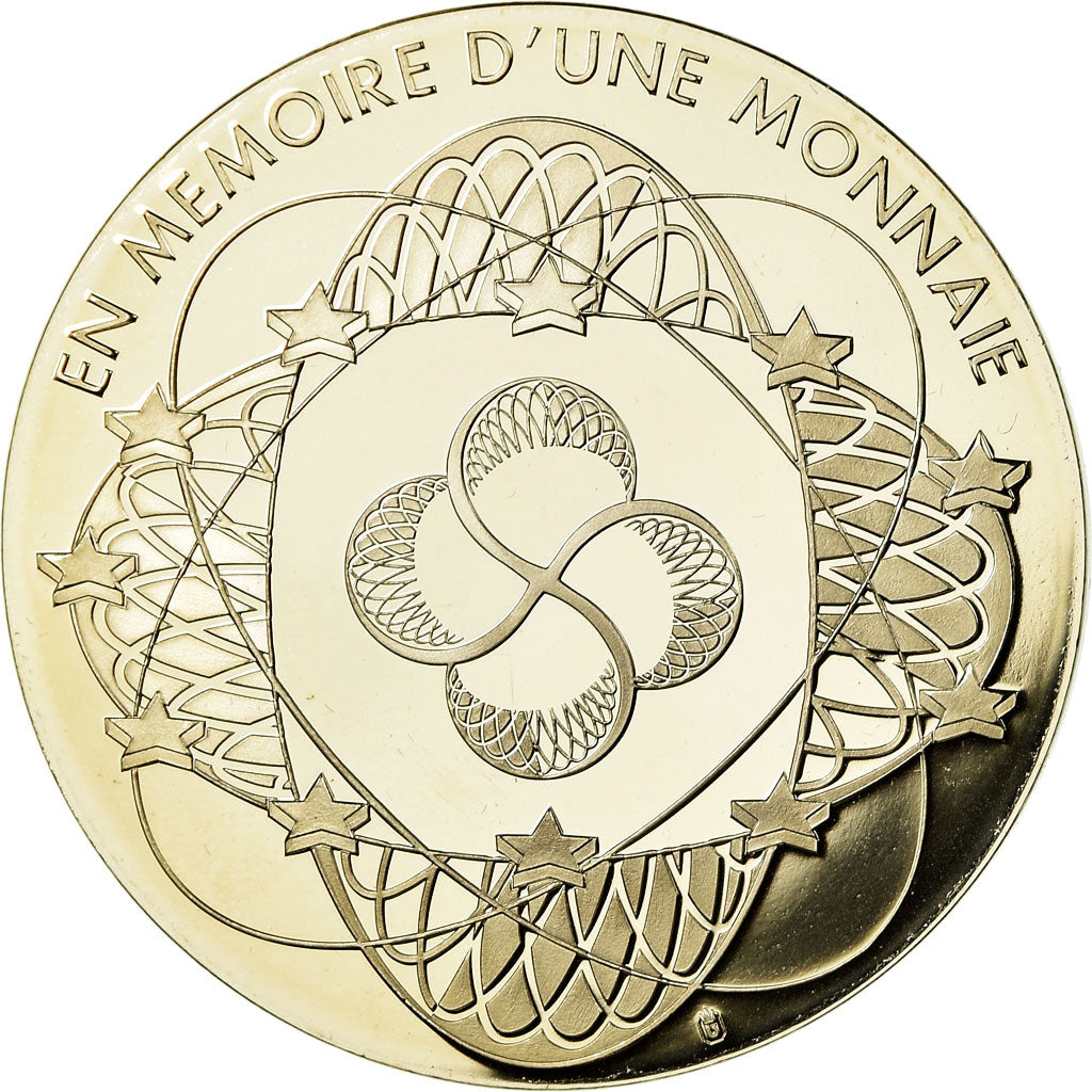 France, Medal, En Mémoire d'une Monnaie,  200 Francs Gustave Eiffel, MS(65-70)