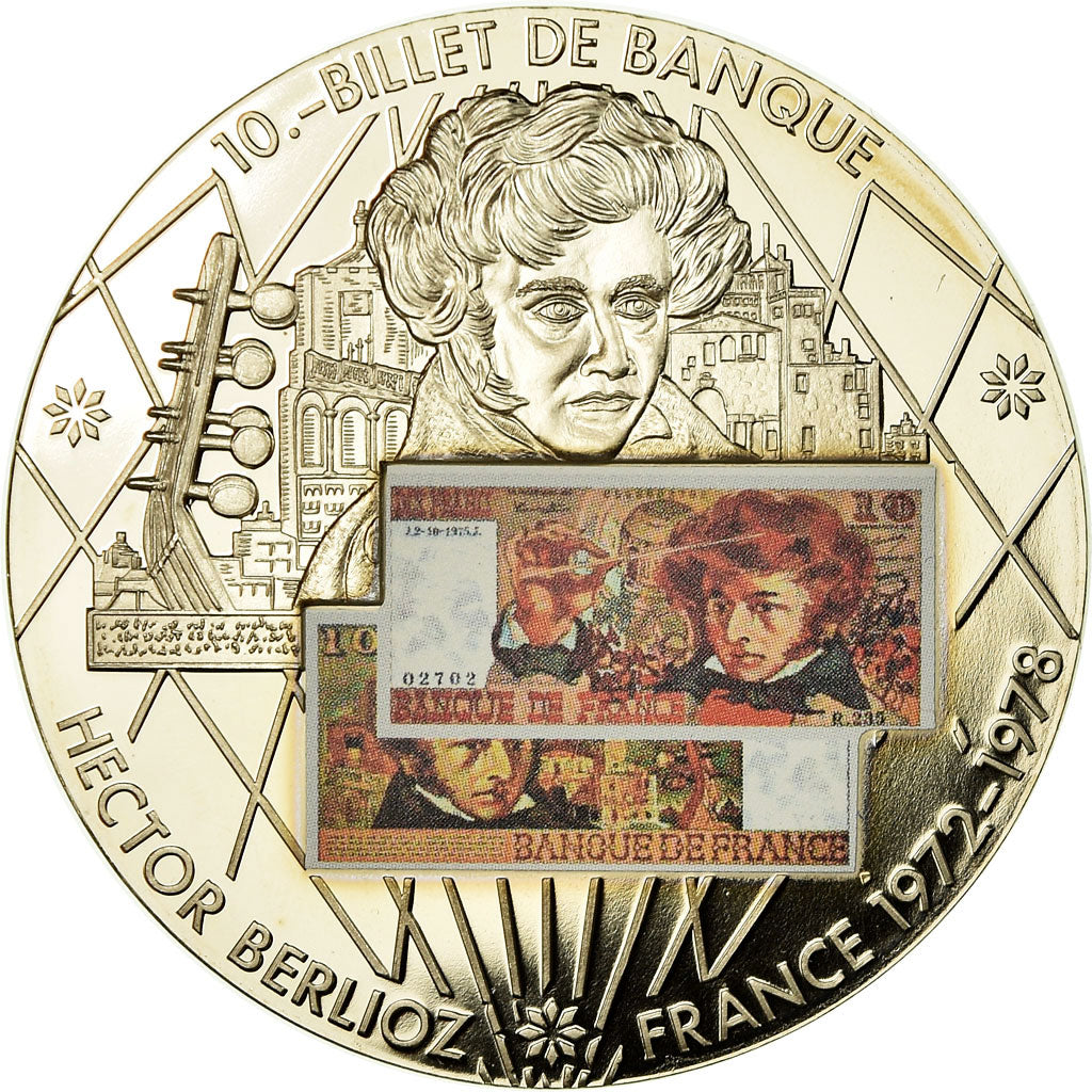 Frankrijk, Medaille, En Mémoire d'une Monnaie, 10 Francs Berlioz, FDC