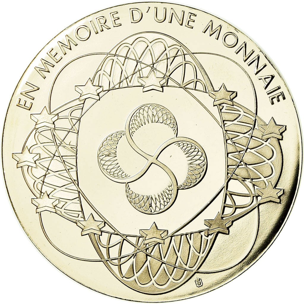 France, Medal, En Mémoire d'une Monnaie, 20 francs Debussy, MS(65-70), Copper