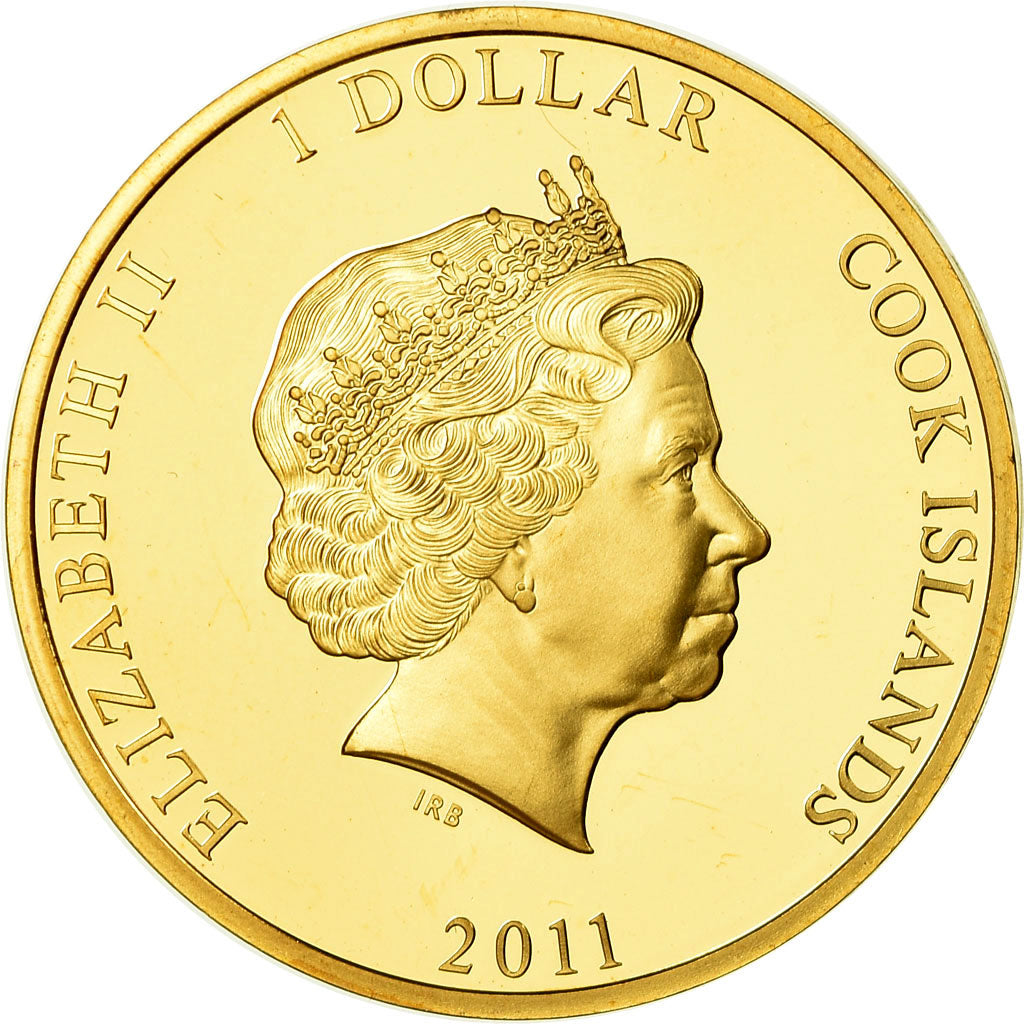 Ilhas Cook, Medal, Elizabeth II, 1 Dollar, Diamond Jubilee, 2011, MS(65-70)