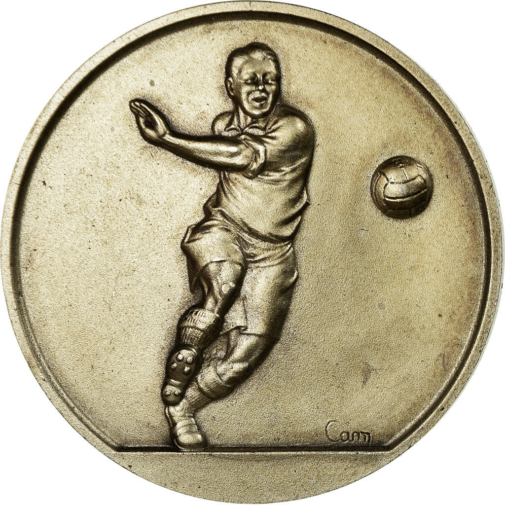 Francja, Medal, Sport, Football, Cam., MS(63), Brąz posrebrzany