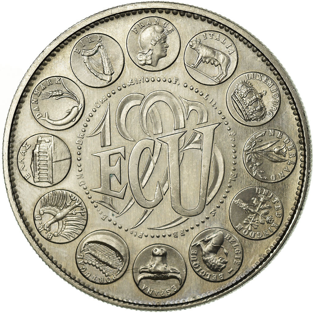 France, Medal, Ecu Europa, Marianne, 1993, Rodier, MS(65-70), Copper-nickel
