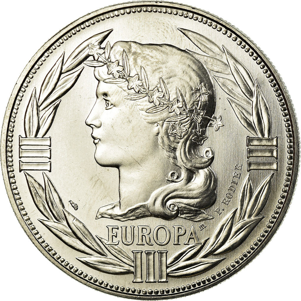 Francia, medaglia, Ecu Europa, Marianne, 1988, Rodier, FDC, Rame-nichel