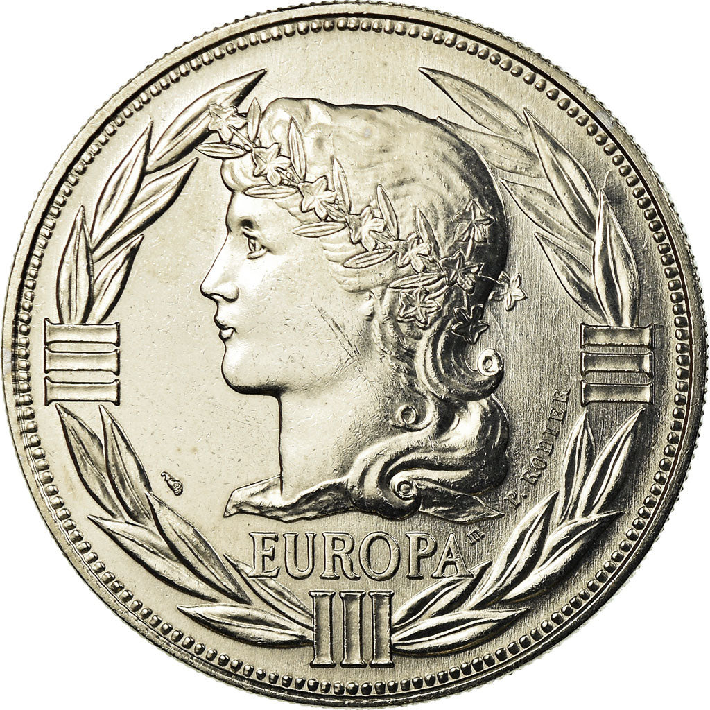 Francja, Medal, Ecu Europa, Marianne, 1986, Rodier, MS(65-70), Miedź-Nikiel