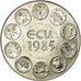 França, Medal, Ecu Europa, Marianne, 1985, Rodier, MS(65-70), Cobre-níquel