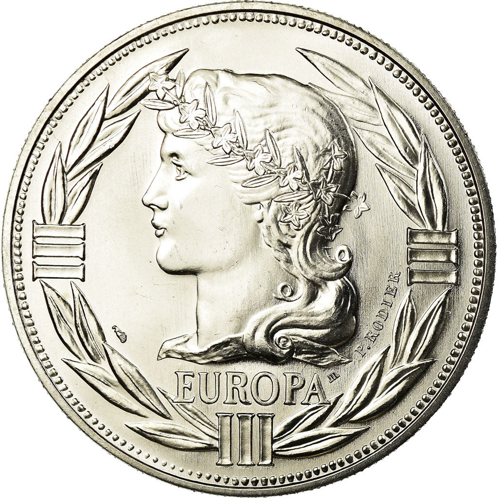 França, Medal, Ecu Europa, Marianne, 1985, Rodier, MS(65-70), Cobre-níquel