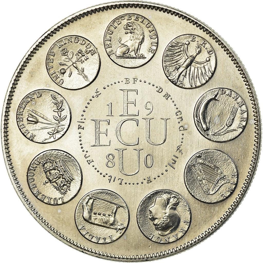 França, Medal, Ecu Europa, Europe Assise, 1980, Rodier, MS(65-70)