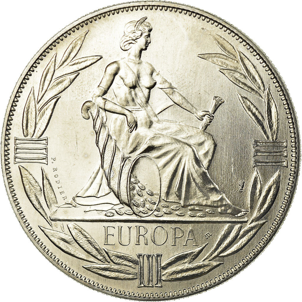 França, Medal, Ecu Europa, Europe Assise, 1980, Rodier, MS(65-70)