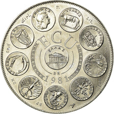 Frankreich, Medaille, Ecu Europa, Europe Assise, 1981, Rodier, STGL