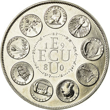France, Medal, Ecu Europa, Europe Assise, 1980, Rodier, MS(65-70), Copper-nickel