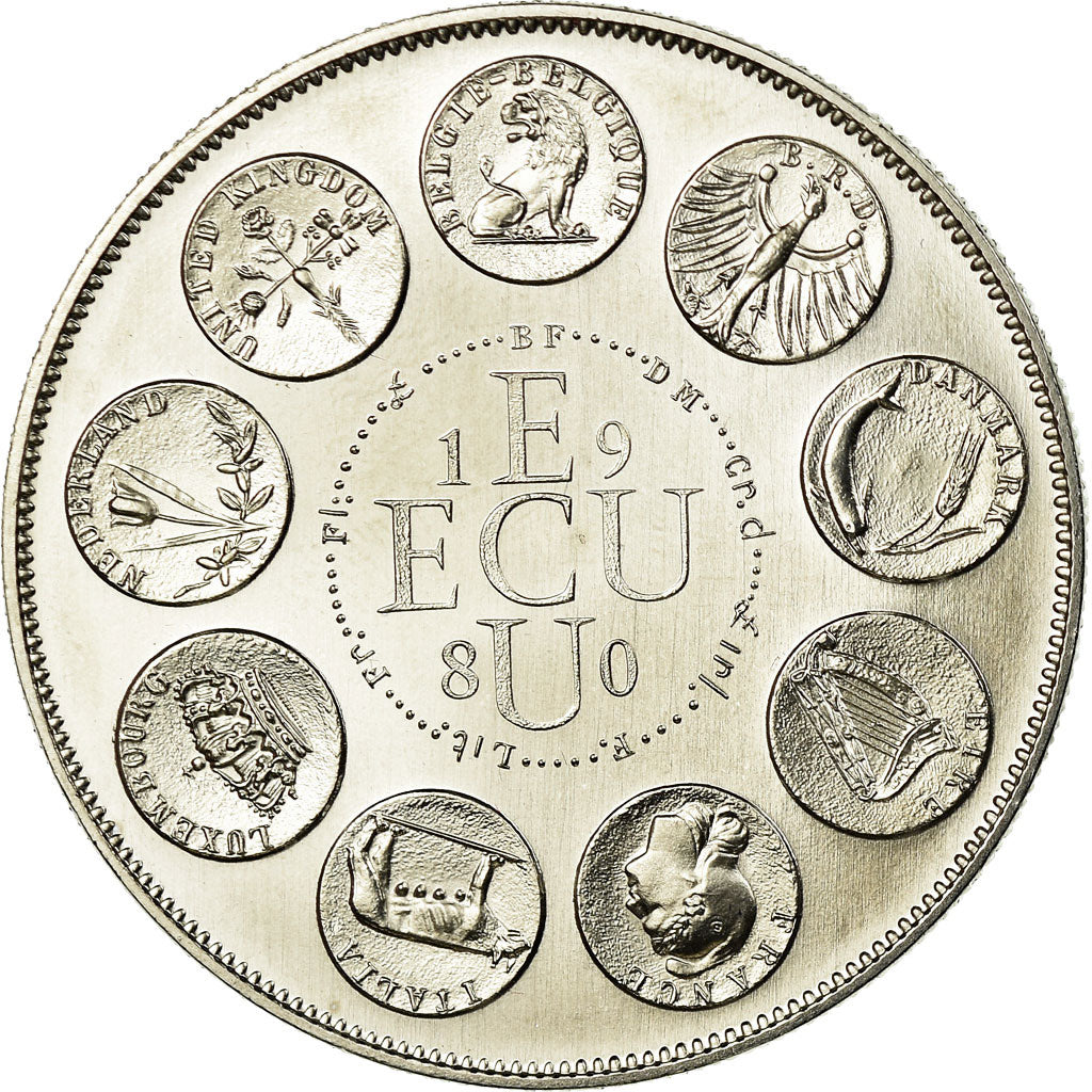 Frankreich, Medaille, Ecu Europa, Europe Assise, 1980, Rodier, UNZ+