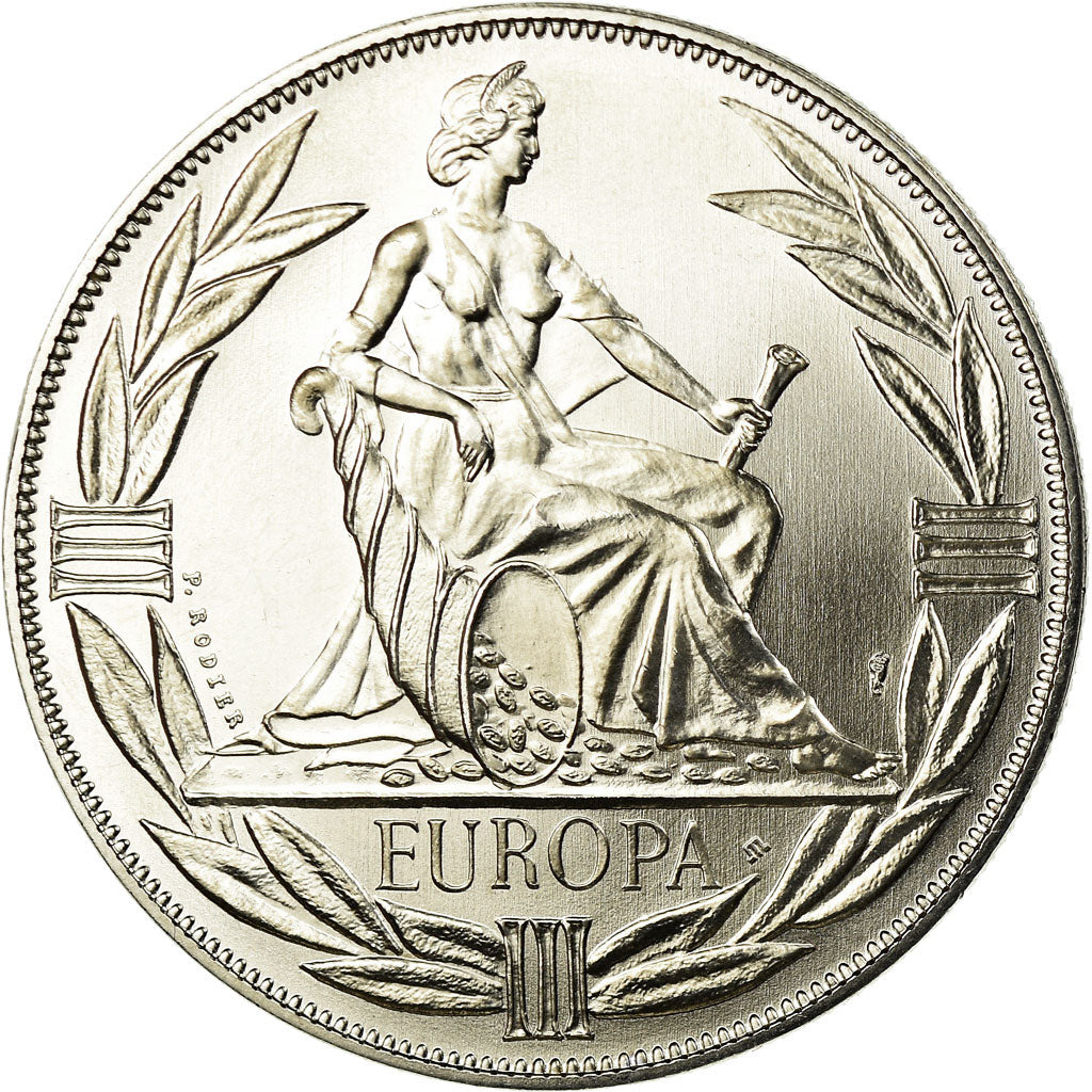 Frankreich, Medaille, Ecu Europa, Europe Assise, 1980, Rodier, UNZ+