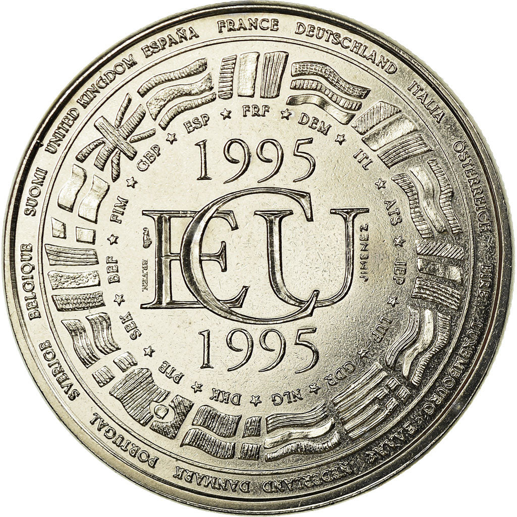 France, Médaille, Ecu Europa, 1995, FDC, Copper-nickel