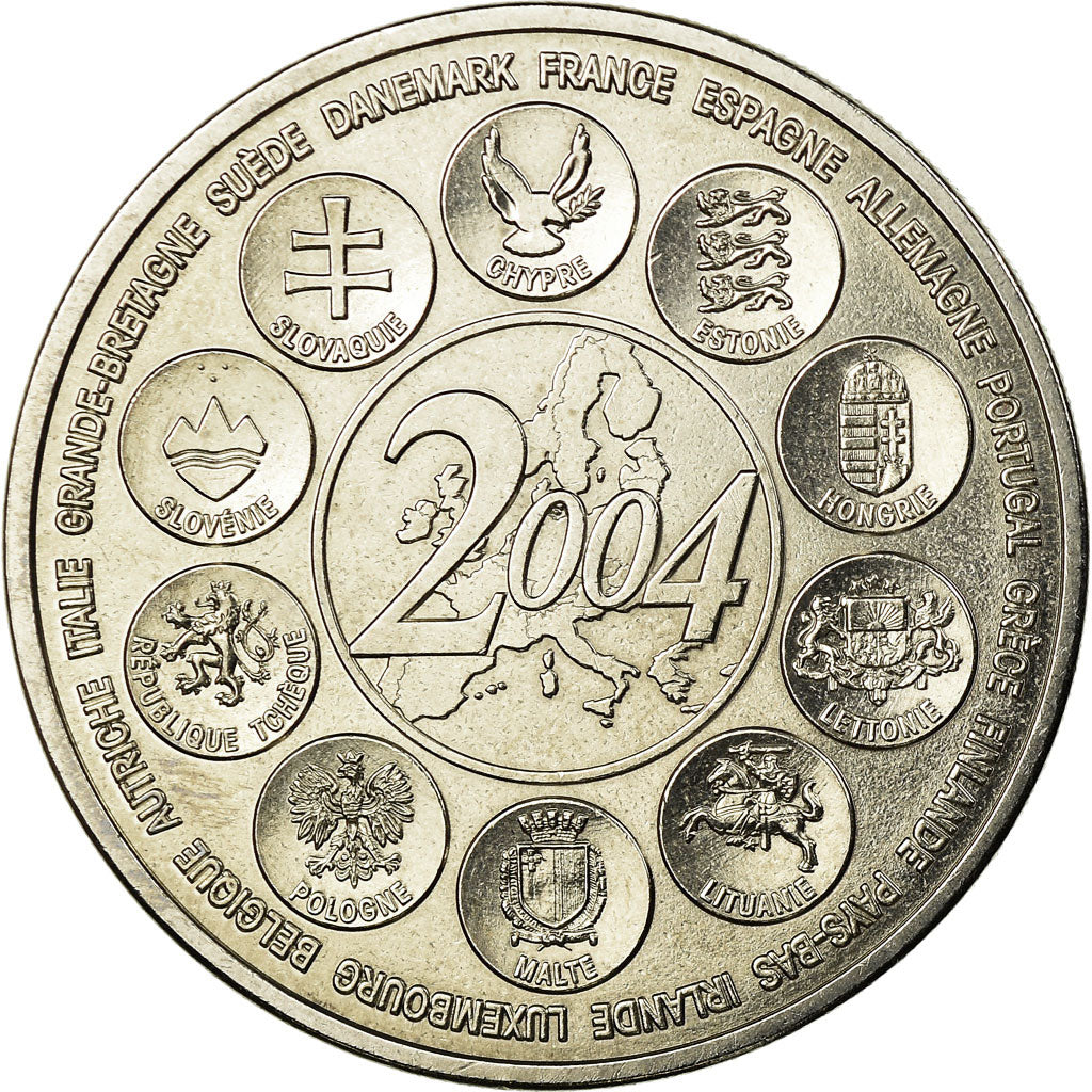 Francja, Medal, L'Europe des XXV, Essai, 2004, MS(65-70), Miedź-Nikiel