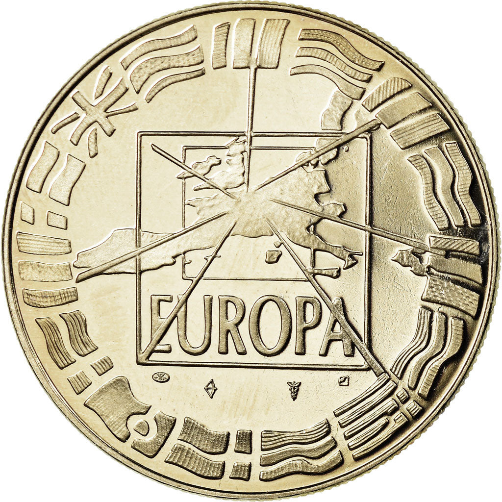 Frankrijk, Medaille, 1er Janvier 1999, Euro Parité, EUROPA, 1999, Jimenez, FDC