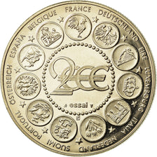 France, Medal, L'Europe, La Semeuse, 2000, MS(65-70), Copper-nickel