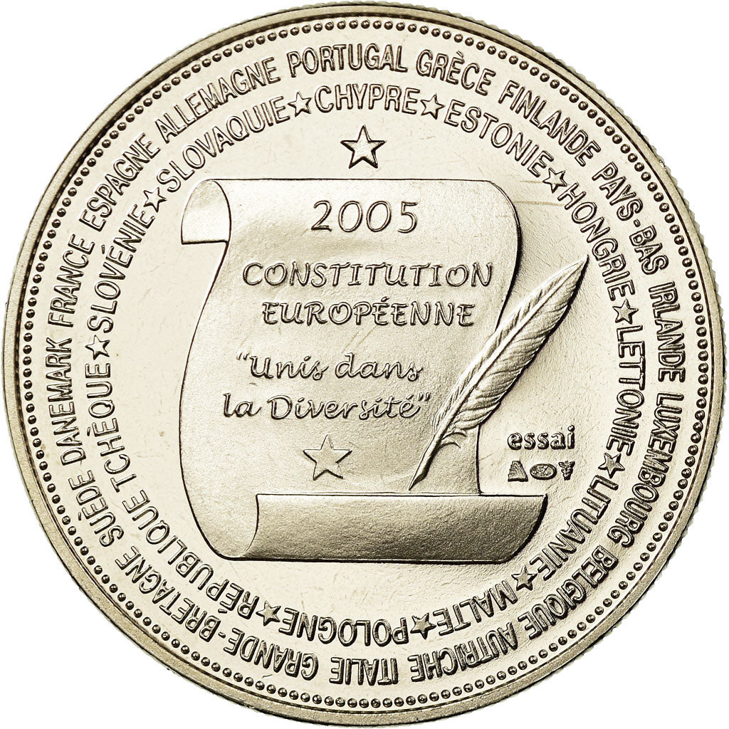 Frankreich, Medaille, la Constitution Européenne, 2005, STGL, Copper-nickel