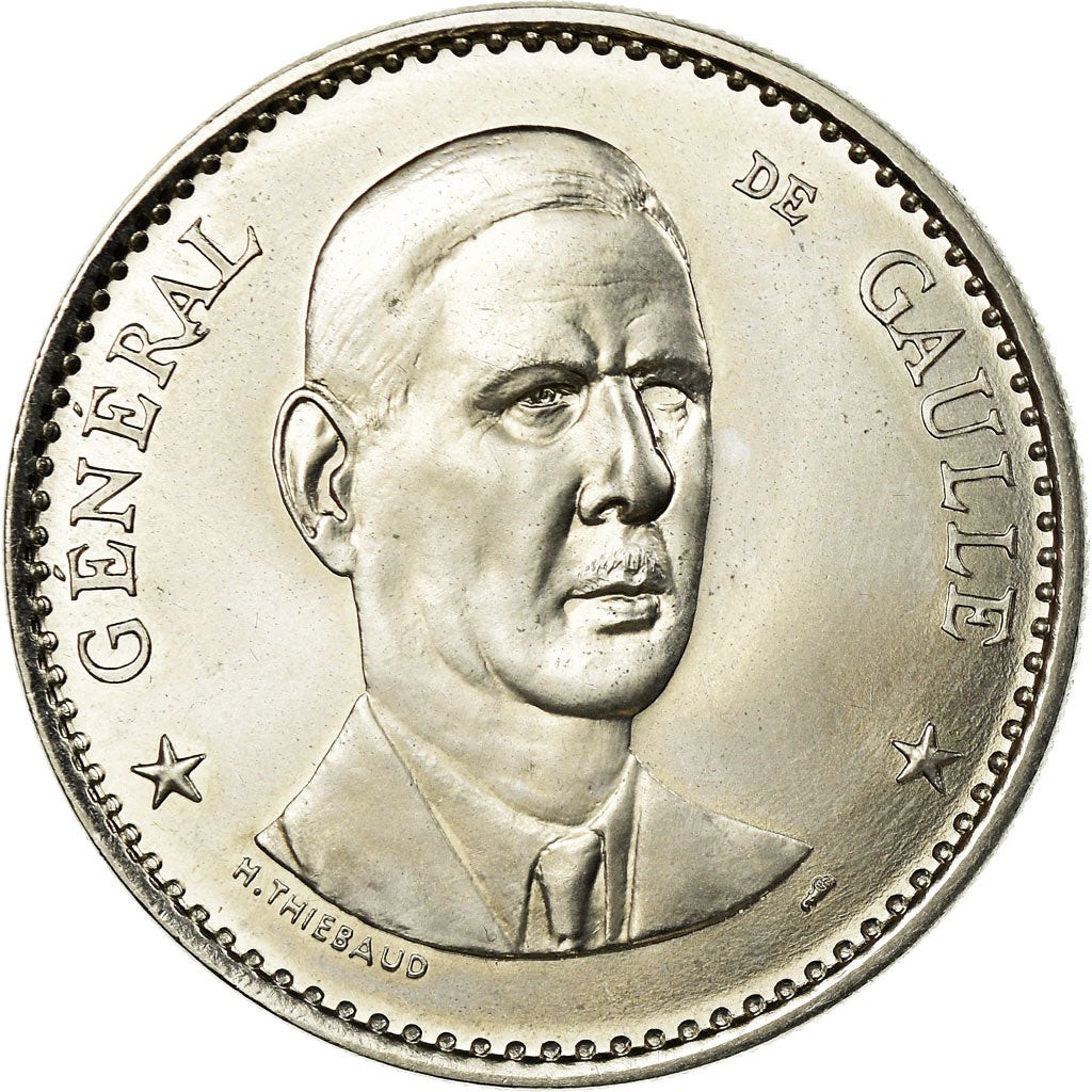 Frankrijk, Medaille, Général De Gaulle, UNC, Copper-nickel