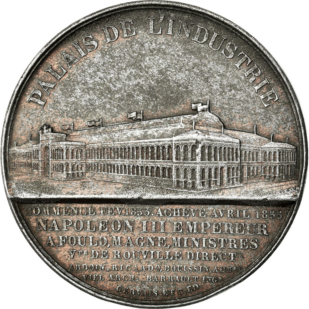 France, Token, Industry, 1855, EF(40-45), Zinc