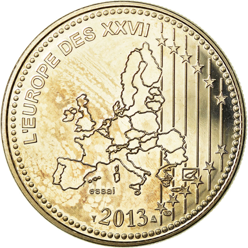 France, Medal, 50 Ans du Traité de l'Elysée, De Gaulle-Adenauer, 2013, MS(64)