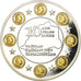 Vatican, Medal, 10 ans de l'Euro, MS(64), Copper Plated Silver