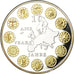 France, Medal, 10 ans de l'Euro, MS(65-70), Copper Plated Silver
