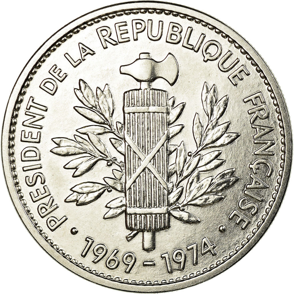Frankreich, Medaille, Les Présidents de la République, Georges Pompidou, UNZ+