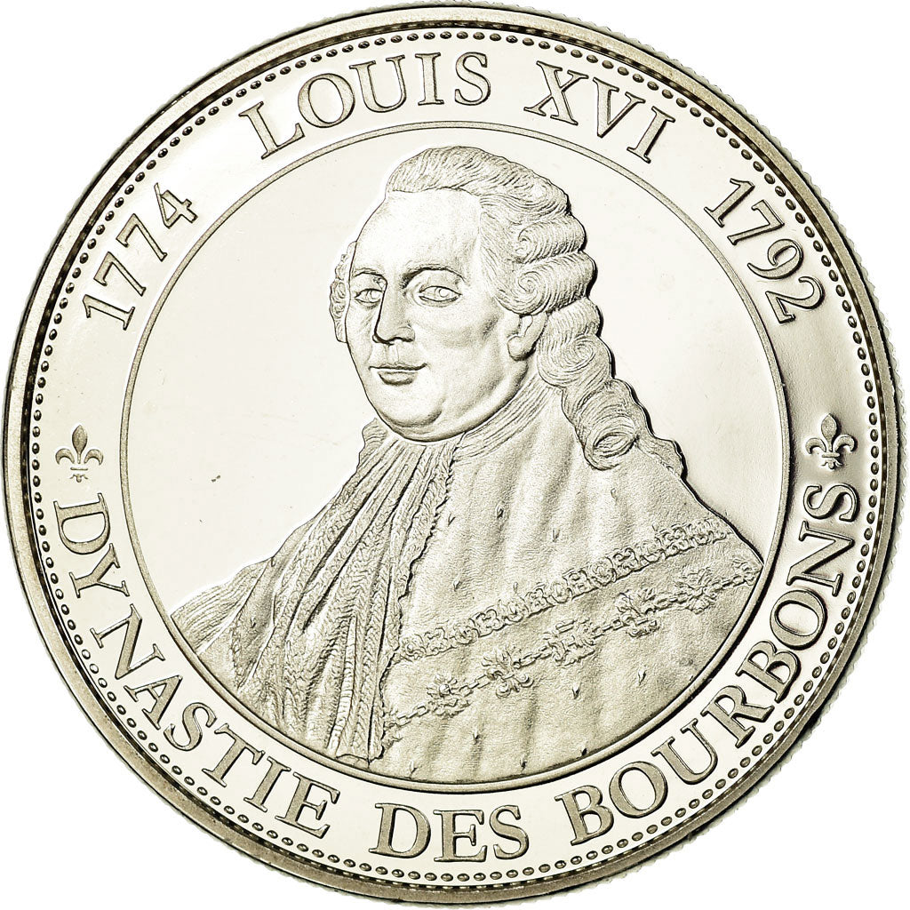 Francja, Medal, Les rois de France, Louis XVI, MS(65-70), Miedź-Nikiel