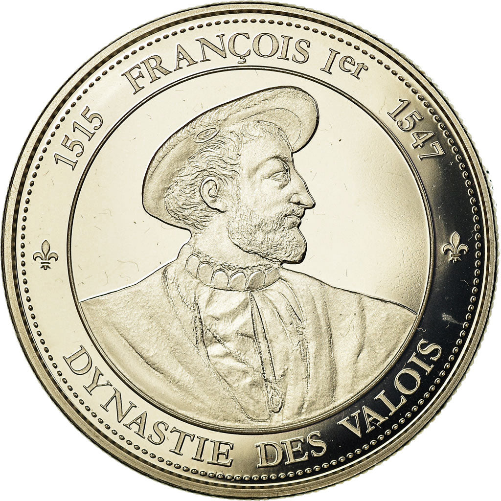 França, Medal, Les Rois de France, François Ier, MS(65-70), Cobre-níquel
