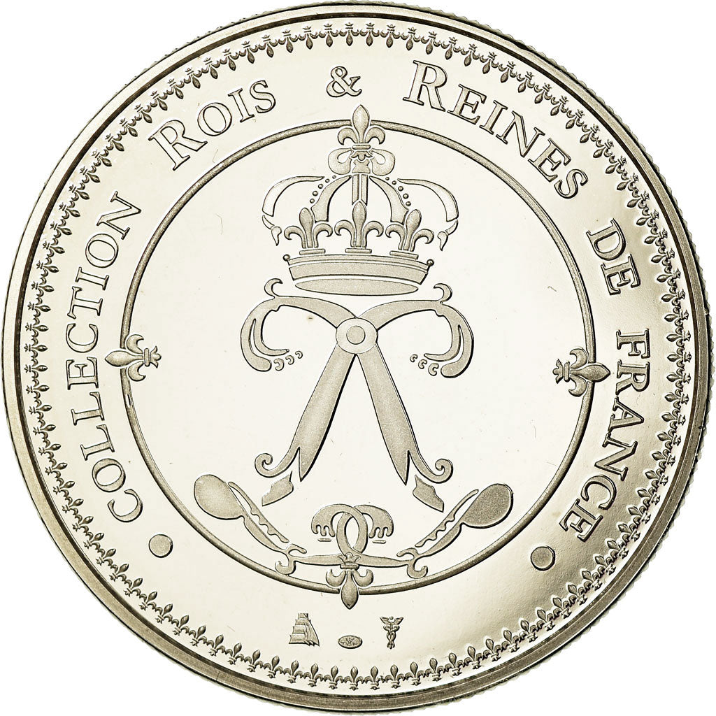 França, Medal, Les Rois de France, Louis XI, MS(65-70), Cobre-níquel