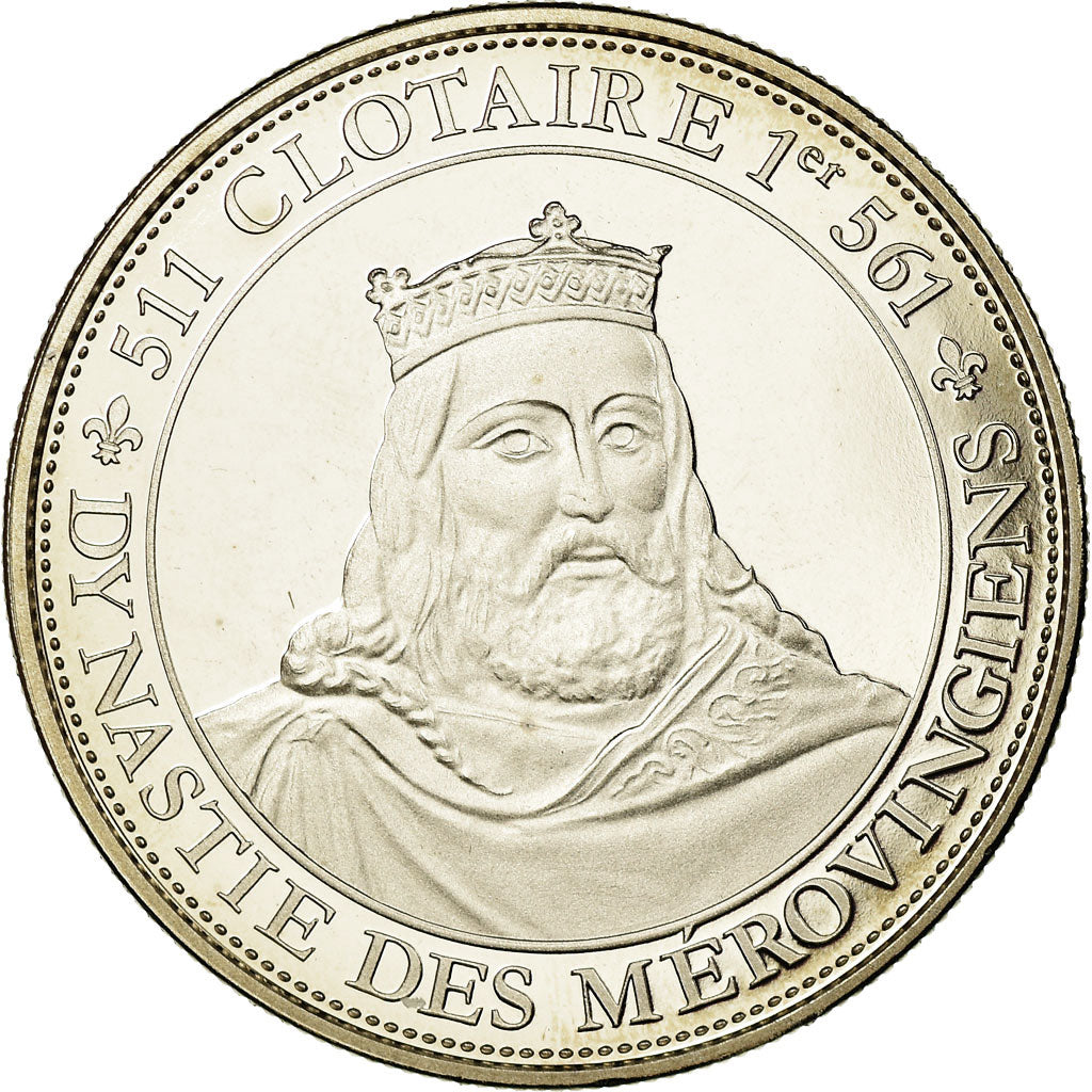 France, Médaille, Les Rois de France, Clotaire Ier, FDC, Copper-nickel