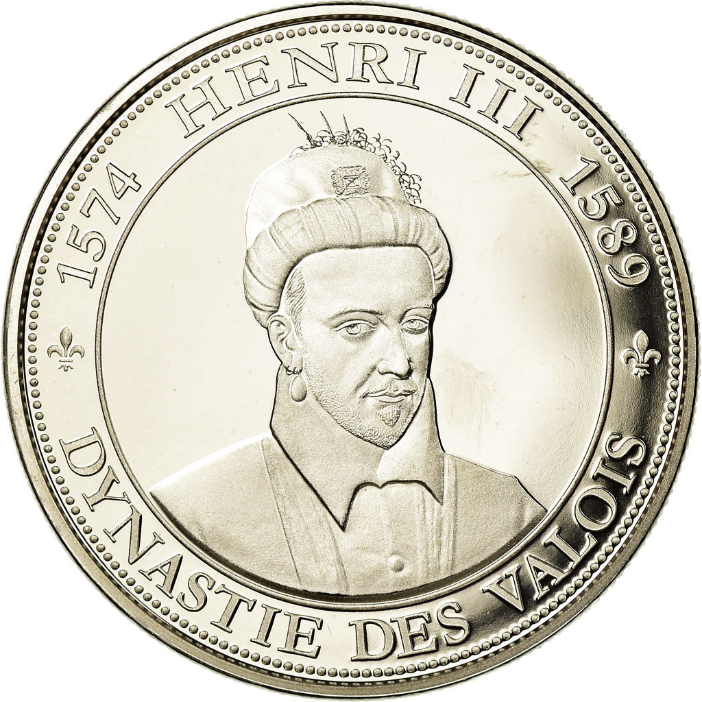 Francia, medalla, Les Rois de France, Henri III, FDC, Cobre - níquel