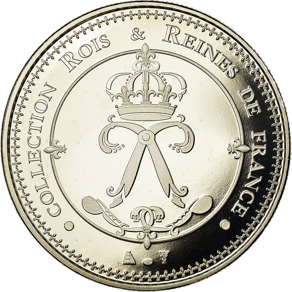 Francia, medalla, Les Rois de France, Pépin le Bref, History, FDC, Cobre -