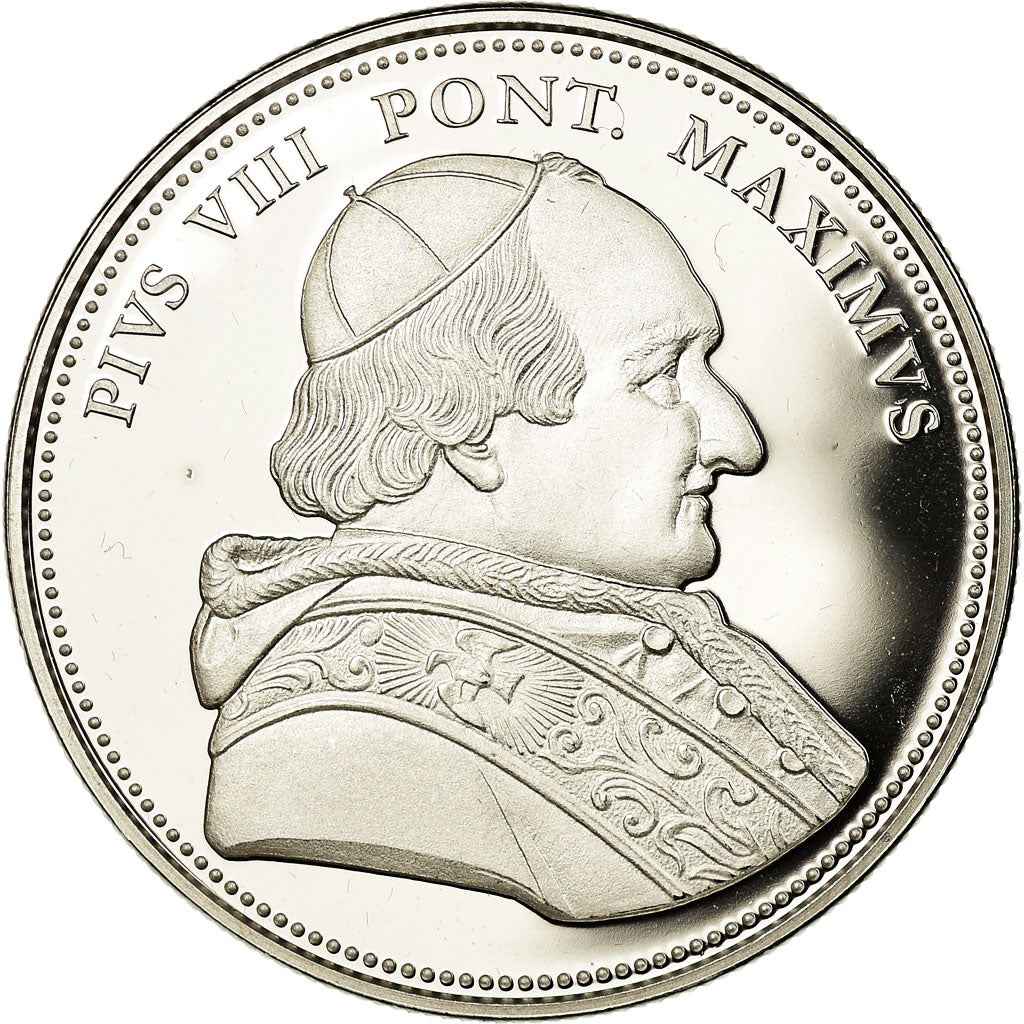 Vatican, Medal, Le Pape Pie VIII, MS(65-70), Copper-nickel