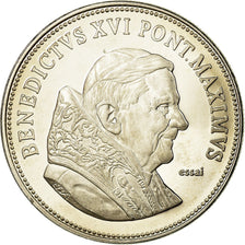 Vatican, Medal, Le Pape Benoit XVI, MS(64), Copper-nickel