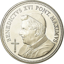 Vatican, Medal, Le Pape Benoit XVI, MS(64), Copper-nickel