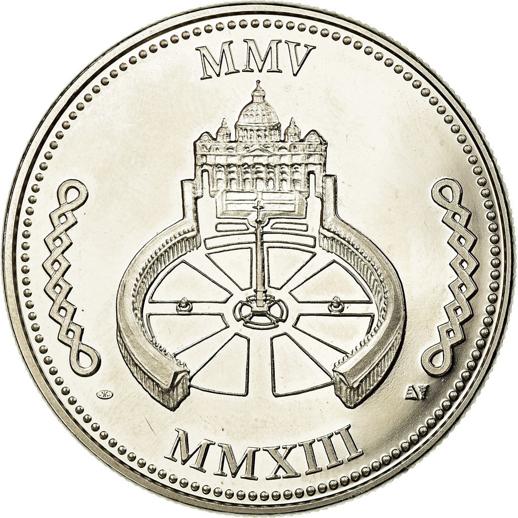 Vatican, Medal, Le Pape Benoit XVI, MS(64), Copper-nickel
