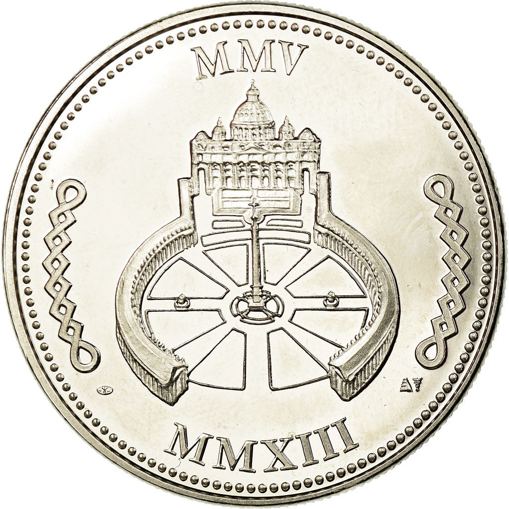 Vatican, Medal, Le Pape Benoit XVI, 2013, MS(64), Copper-nickel