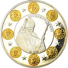 Vatican, Medal, Le Pape Benoit XVI, MS(63), Copper-nickel