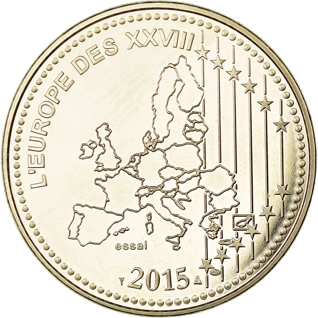 França, Medal, L'Europe des XXVIII, La Victoire de 1945, 2015, MS(63)