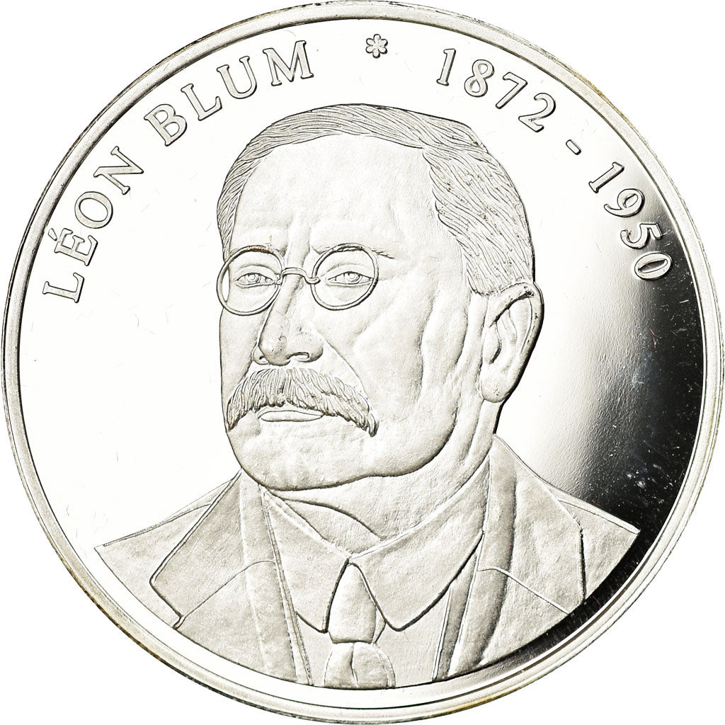 France, Medal, Les Présidents de la République, Léon Blum, MS(64), Copper