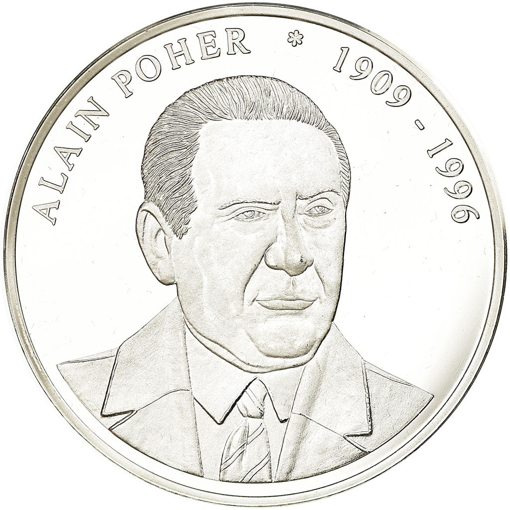 France, Médaille, Les Présidents de la République, Alain Poher, SPL+, Cuivre