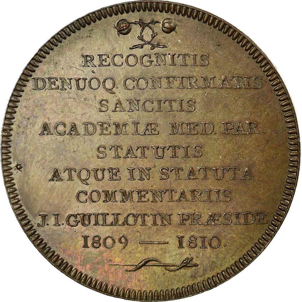France, Jeton, Premier Empire, Académie de Médecine, 1807, SPL, Cuivre