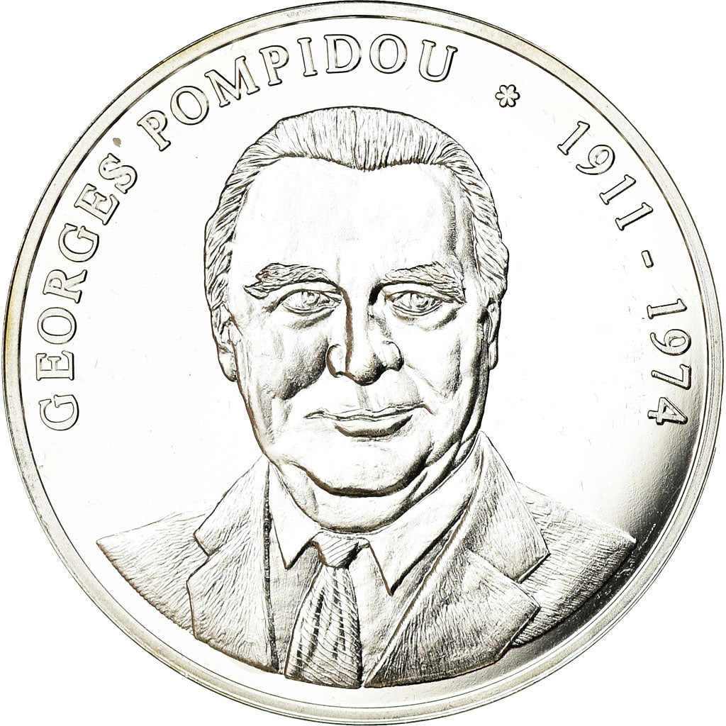 Frankreich, Medaille, Les Présidents de la République, Georges Pompidou, UNZ+