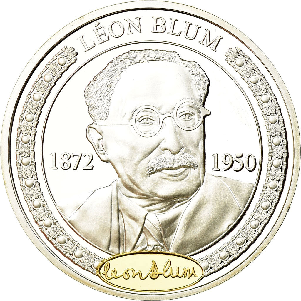 France, Medal, Les Présidents de la République, Léon Blum, MS(65-70), Copper