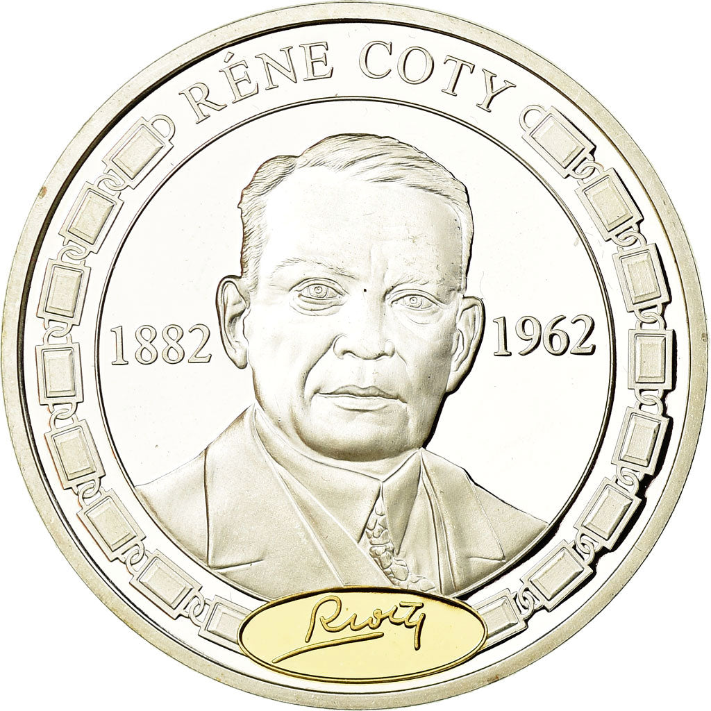 Frankrijk, Medaille, Les Présidents de la République, René Coty, FDC