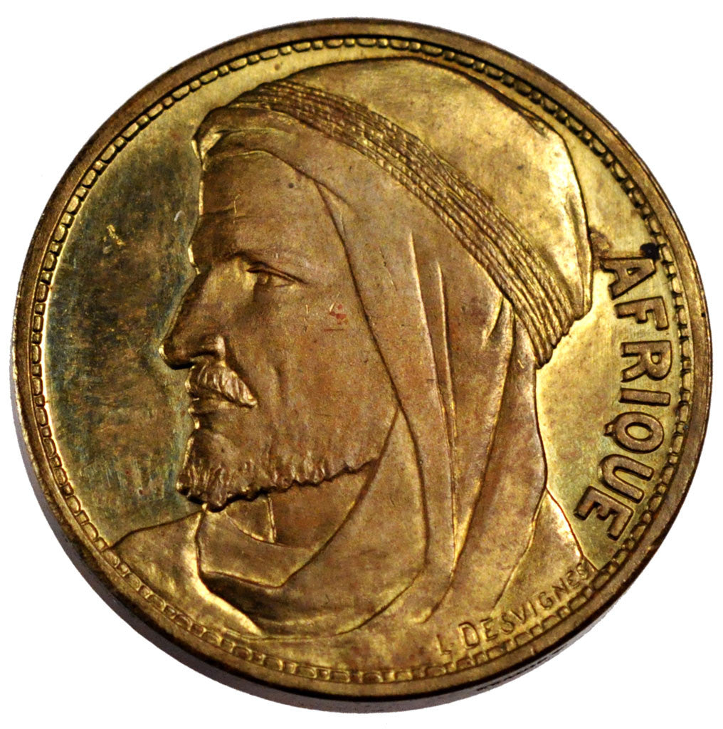 France, Colonial Exhibition, Token, 1931, AU(50-53), Copper, 19.79