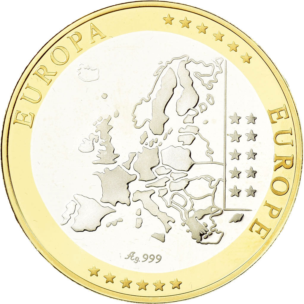 Italy, Medal, Euro, Europa, MS(64), Silver