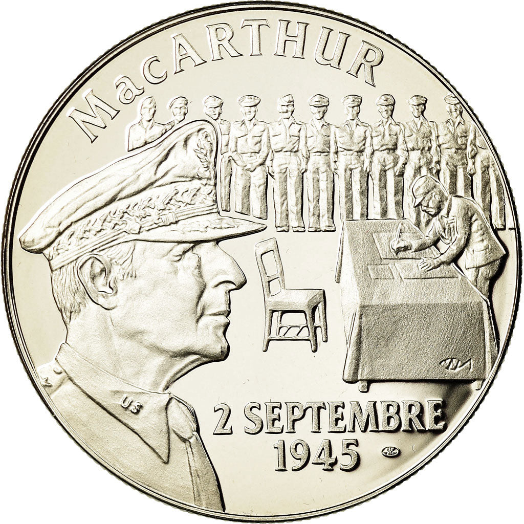 France, Medal, Seconde Guerre Mondiale, Mac Arthur, MS(65-70), Copper Plated